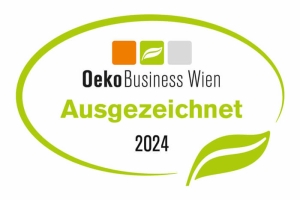 Logo: Siegel OekoBusiness Wien 2024